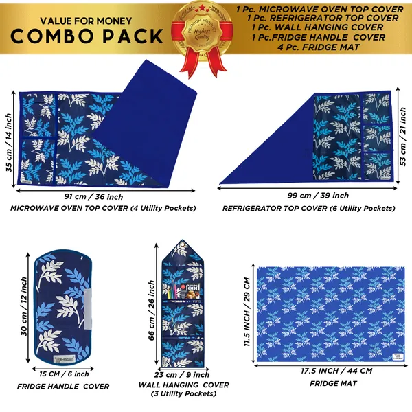 Appliances_Cover_Combo_Set_of_(1_Pc._Fridge_Top_Cover_+_1_Pc._Fridge_Handle_Cover_+_1_Pc._Microwave_Oven_Cover_+_4_Pcs._Fridge_Mat_+_1_Pc._Wall_Hanging_Storage_Organizer)