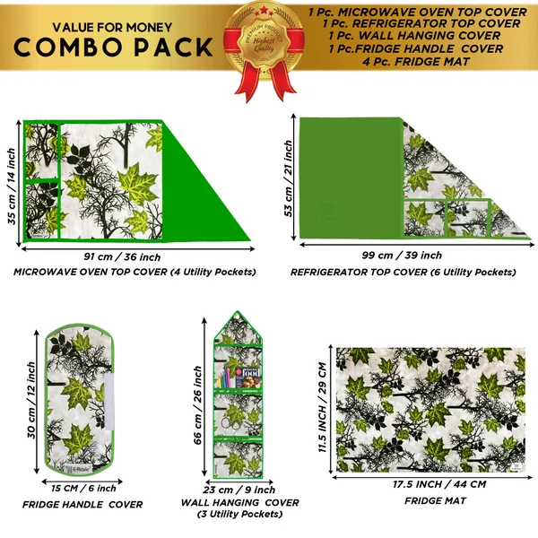 Appliances_Cover_Combo_Set_of_(1_Pc._Fridge_Top_Cover_+_1_Pc._Fridge_Handle_Cover_+_1_Pc._Microwave_Oven_Cover_+_4_Pcs._Fridge_Mat_+_1_Pc._Wall_Hanging_Storage_Organizer)