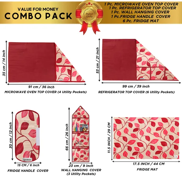 Appliances_Cover_Combo_Set_of_(1_Pc._Fridge_Top_Cover_+_1_Pc._Fridge_Handle_Cover_+_1_Pc._Microwave_Oven_Cover_+_6_Pcs._Fridge_Mat_+_1_Pc._Wall_Hanging_Storage_Organizer)