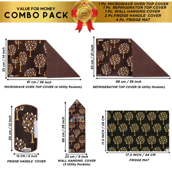 Appliances_Cover_Combo_Set_of_(1_Pc._Fridge_Top_Cover_+_2_Pcs._Fridge_Handle_Cover_+_1_Pc._Microwave_Oven_Cover_+_4_Pcs._Fridge_Mat_+_1_Pc._Wall_Hanging_Storage_Organizer)
