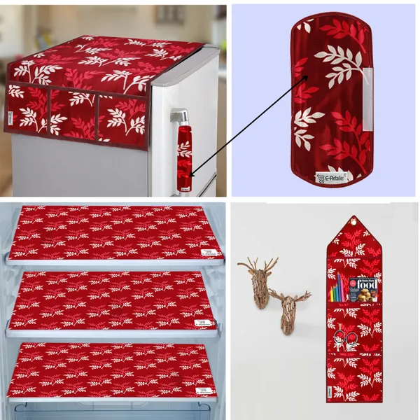 Appliances_Cover_Combo_Set_of_(1_Pc._Fridge_Top_Cover_+_1_Pc._Fridge_Handle_Cover_+_3_Pcs._Fridge_Mat_+_1_Pc._Wall_Hanging_Storage_Organizer)