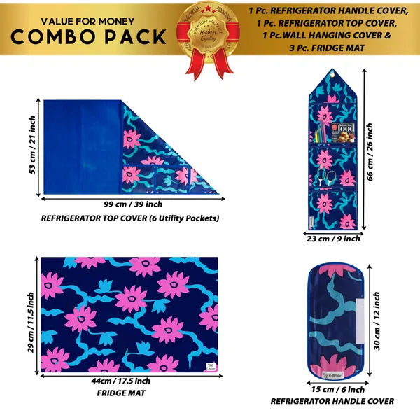 Appliances_Cover_Combo_Set_of_(1_Pc._Fridge_Top_Cover_+_1_Pc._Fridge_Handle_Cover_+_3_Pcs._Fridge_Mat_+_1_Pc._Wall_Hanging_Storage_Organizer)