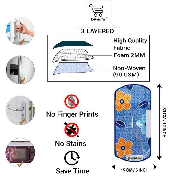 6_Pcs_Of_Cover_Appliances_Cover_Combo_Set_of_(1_Pc._Fridge_Top_Cover_+_2_Pcs._Fridge_Handle_Cover_+_1_Pc._Microwave_Oven_Cover_+_6_Pcs._Fridge_Mat_+_1_Pc._Wall_Hanging_Storage_Organizer)