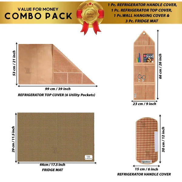 Appliances_Cover_Combo_Set_of_(1_Pc._Fridge_Top_Cover_+_1_Pc._Fridge_Handle_Cover_+_3_Pcs._Fridge_Mat_+_1_Pc._Wall_Hanging_Storage_Organizer)