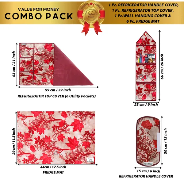 Appliances_Cover_Combo_Set_of_(1_Pc._Fridge_Top_Cover_+_1_Pc._Fridge_Handle_Cover_+_6_Pcs._Fridge_Mat_+_1_Pc._Wall_Hanging_Storage_Organizer)