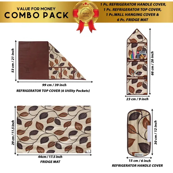 Appliances_Cover_Combo_Set_of_(1_Pc._Fridge_Top_Cover_+_1_Pc._Fridge_Handle_Cover_+_6_Pcs._Fridge_Mat_+_1_Pc._Wall_Hanging_Storage_Organizer)