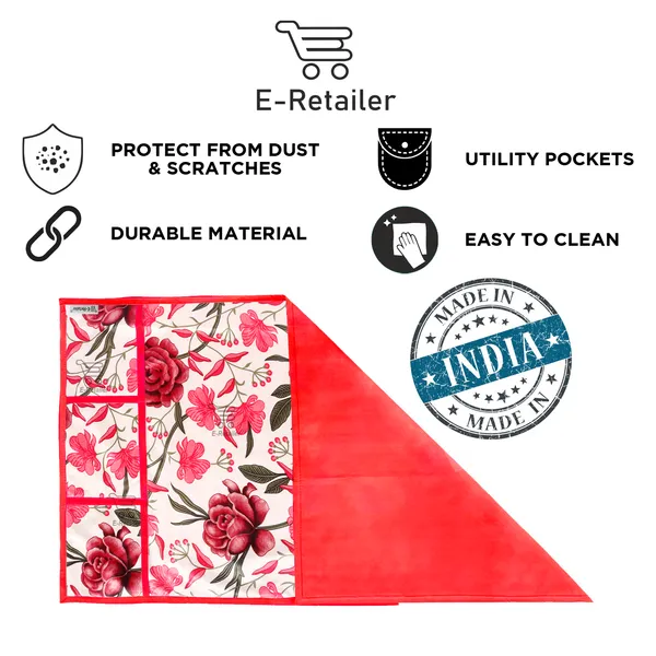 6_Pcs_Of_Cover_Multipurpose_Mats/Fridge_Mats/Refrigerator_Drawer_Mats_(Material-PP,_Color-Red,_Size-17.5X11.5_Inches)