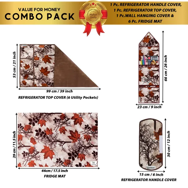 Appliances_Cover_Combo_Set_of_(1_Pc._Fridge_Top_Cover_+_1_Pc._Fridge_Handle_Cover_+_6_Pcs._Fridge_Mat_+_1_Pc._Wall_Hanging_Storage_Organizer)