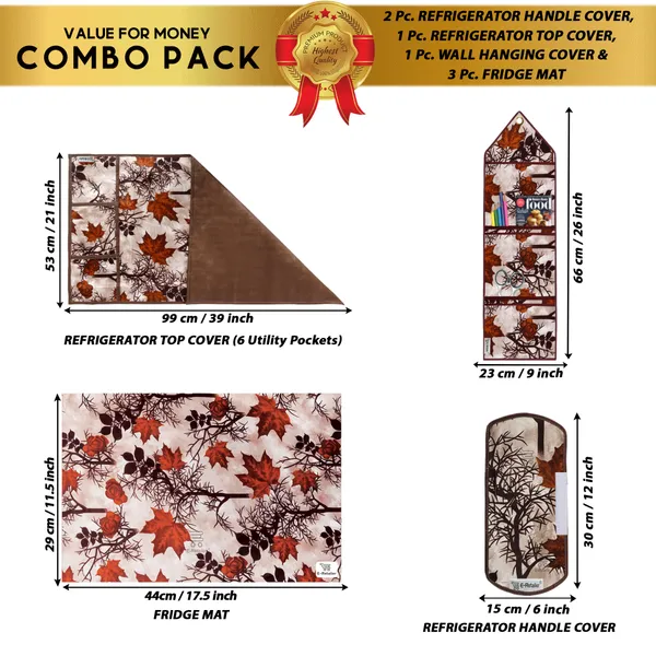 Appliances_Cover_Combo_Set_of_(1_Pc._Fridge_Top_Cover_+_2_Pcs._Fridge_Handle_Cover_+_3_Pcs._Fridge_Mat_+_1_Pc._Wall_Hanging_Storage_Organizer)