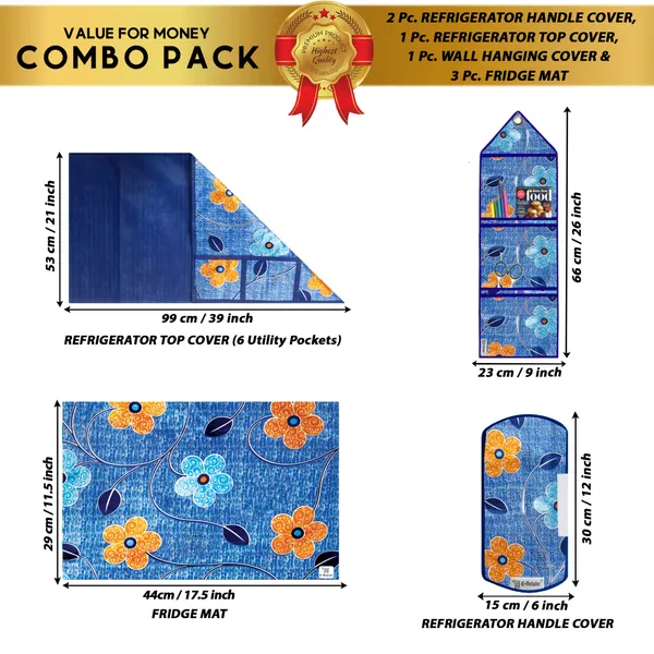 Appliances_Cover_Combo_Set_of_(1_Pc._Fridge_Top_Cover_+_2_Pcs._Fridge_Handle_Cover_+_3_Pcs._Fridge_Mat_+_1_Pc._Wall_Hanging_Storage_Organizer)