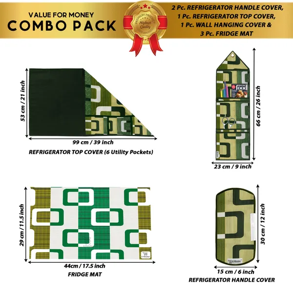 Appliances_Cover_Combo_Set_of_(1_Pc._Fridge_Top_Cover_+_2_Pcs._Fridge_Handle_Cover_+_3_Pcs._Fridge_Mat_+_1_Pc._Wall_Hanging_Storage_Organizer)