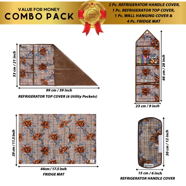Appliances_Cover_Combo_Set_of_(1_Pc._Fridge_Top_Cover_+_2_Pcs._Fridge_Handle_Cover_+_4_Pcs._Fridge_Mat_+_1_Pc._Wall_Hanging_Storage_Organizer)