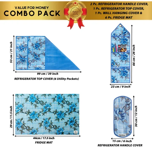 Appliances_Cover_Combo_Set_of_(1_Pc._Fridge_Top_Cover_+_2_Pcs._Fridge_Handle_Cover_+_6_Pcs._Fridge_Mat_+_1_Pc._Wall_Hanging_Storage_Organizer)