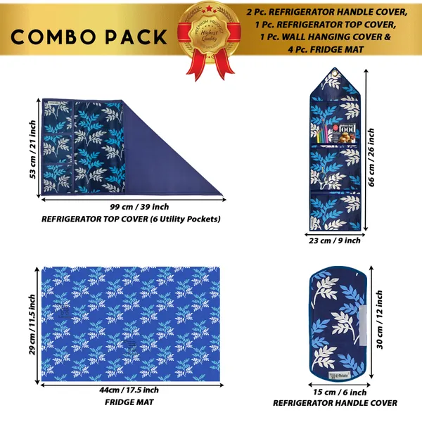 Appliances_Cover_Combo_Set_of_(1_Pc._Fridge_Top_Cover_+_2_Pcs._Fridge_Handle_Cover_+_4_Pcs._Fridge_Mat_+_1_Pc._Wall_Hanging_Storage_Organizer)
