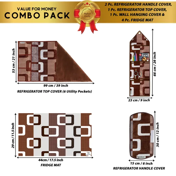 Appliances_Cover_Combo_Set_of_(1_Pc._Fridge_Top_Cover_+_2_Pcs._Fridge_Handle_Cover_+_4_Pcs._Fridge_Mat_+_1_Pc._Wall_Hanging_Storage_Organizer)