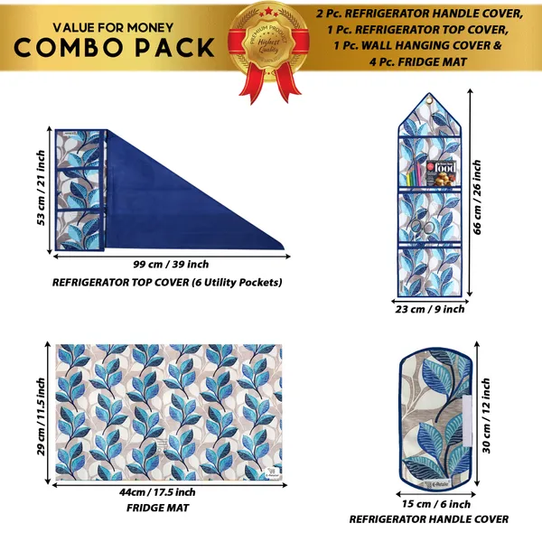 Appliances_Cover_Combo_Set_of_(1_Pc._Fridge_Top_Cover_+_2_Pcs._Fridge_Handle_Cover_+_4_Pcs._Fridge_Mat_+_1_Pc._Wall_Hanging_Storage_Organizer)