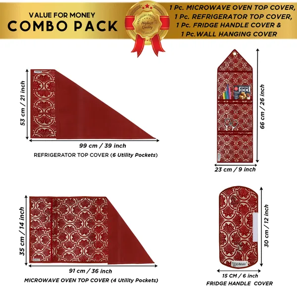 Appliances_Cover_Combo_Set_of_(1_Pc._Fridge_Top_Cover_+_1_Pc._Fridge_Handle_Cover+_1_Pc._Microwave_Oven_Top_Cover_+_1_Pc._Wall_Hanging_Storage_Organizer)