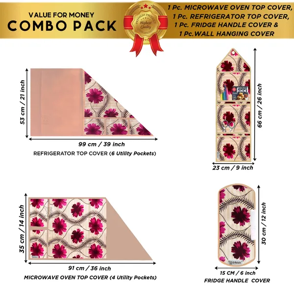 Appliances_Cover_Combo_Set_of_(1_Pc._Fridge_Top_Cover_+_1_Pc._Fridge_Handle_Cover+_1_Pc._Microwave_Oven_Top_Cover_+_1_Pc._Wall_Hanging_Storage_Organizer)