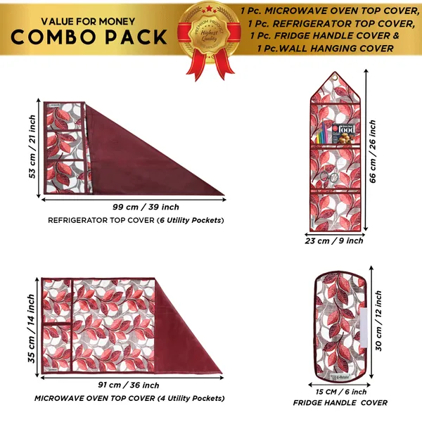 Appliances_Cover_Combo_Set_of_(1_Pc._Fridge_Top_Cover_+_1_Pc._Fridge_Handle_Cover+_1_Pc._Microwave_Oven_Top_Cover_+_1_Pc._Wall_Hanging_Storage_Organizer)