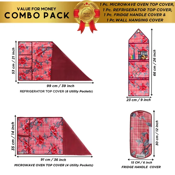 Appliances_Cover_Combo_Set_of_(1_Pc._Fridge_Top_Cover_+_1_Pc._Fridge_Handle_Cover+_1_Pc._Microwave_Oven_Top_Cover_+_1_Pc._Wall_Hanging_Storage_Organizer)