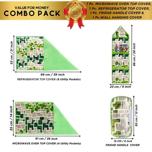 Appliances_Cover_Combo_Set_of_(1_Pc._Fridge_Top_Cover_+_1_Pc._Fridge_Handle_Cover+_1_Pc._Microwave_Oven_Top_Cover_+_1_Pc._Wall_Hanging_Storage_Organizer)