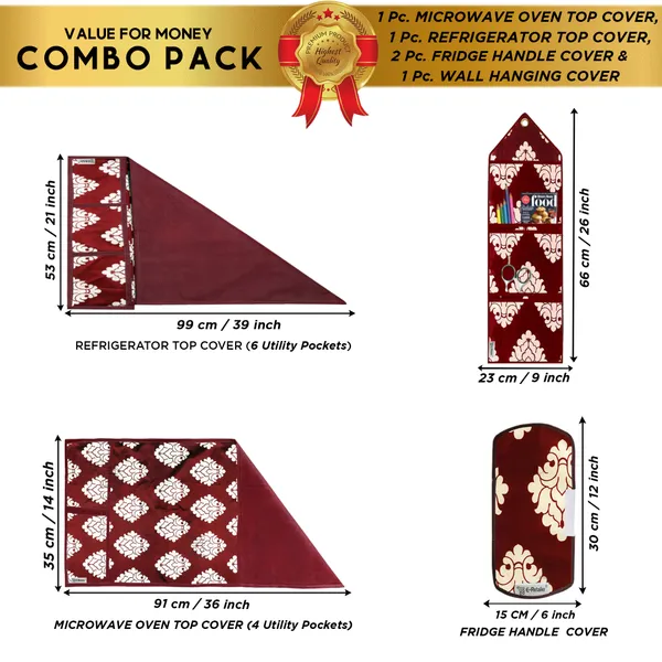 Appliances_Cover_Combo_Set_of_(1_Pc._Fridge_Top_Cover_+_2_Pcs._Fridge_Handle_Cover+_1_Pc._Microwave_Oven_Top_Cover_+_1_Pc._Wall_Hanging_Storage_Organizer)