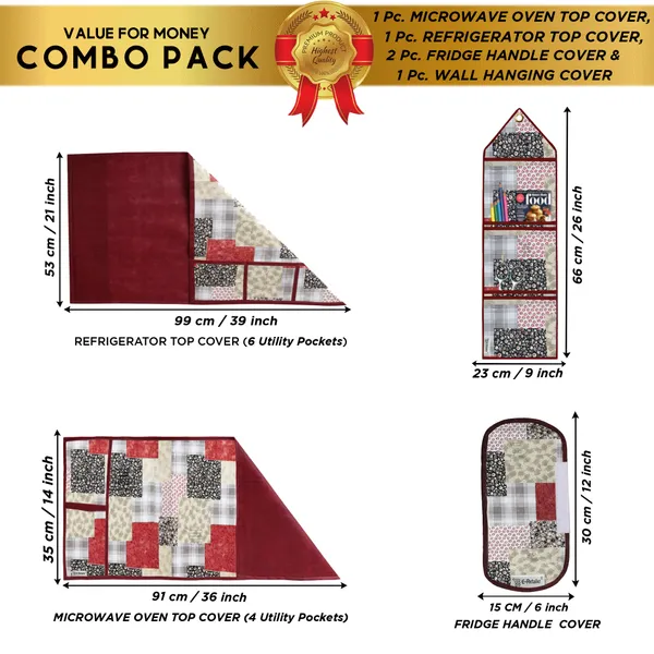 Appliances_Cover_Combo_Set_of_(1_Pc._Fridge_Top_Cover_+_2_Pcs._Fridge_Handle_Cover+_1_Pc._Microwave_Oven_Top_Cover_+_1_Pc._Wall_Hanging_Storage_Organizer)