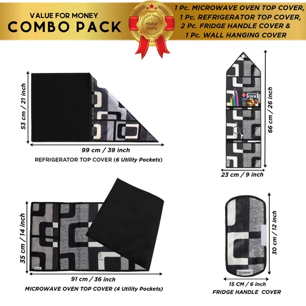 Appliances_Cover_Combo_Set_of_(1_Pc._Fridge_Top_Cover_+_2_Pcs._Fridge_Handle_Cover+_1_Pc._Microwave_Oven_Top_Cover_+_1_Pc._Wall_Hanging_Storage_Organizer)
