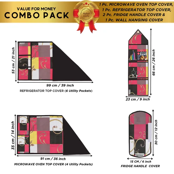Appliances_Cover_Combo_Set_of_(1_Pc._Fridge_Top_Cover_+_2_Pcs._Fridge_Handle_Cover+_1_Pc._Microwave_Oven_Top_Cover_+_1_Pc._Wall_Hanging_Storage_Organizer)