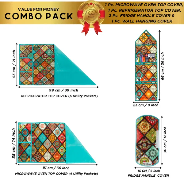 Appliances_Cover_Combo_Set_of_(1_Pc._Fridge_Top_Cover_+_2_Pcs._Fridge_Handle_Cover+_1_Pc._Microwave_Oven_Top_Cover_+_1_Pc._Wall_Hanging_Storage_Organizer)