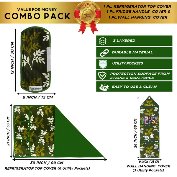 Appliances_Cover_Combo_Set_of_(1_Pc._Fridge_Top_Cover_+_1_Pc._Fridge_Handle_Cover_+_1_Pc._Wall_Hanging_Storage_Organizer)