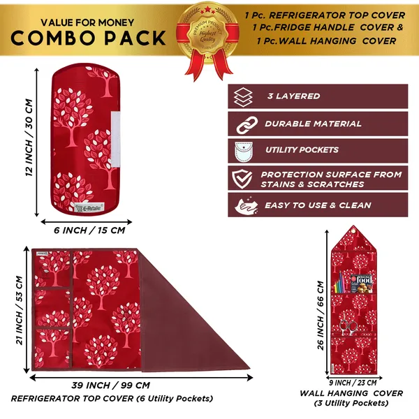 Appliances_Cover_Combo_Set_of_(1_Pc._Fridge_Top_Cover_+_1_Pc._Fridge_Handle_Cover_+_1_Pc._Wall_Hanging_Storage_Organizer)