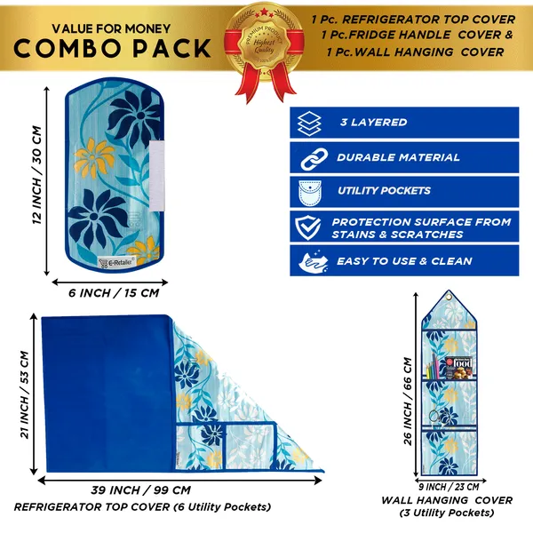 Appliances_Cover_Combo_Set_of_(1_Pc._Fridge_Top_Cover_+_1_Pc._Fridge_Handle_Cover_+_1_Pc._Wall_Hanging_Storage_Organizer)