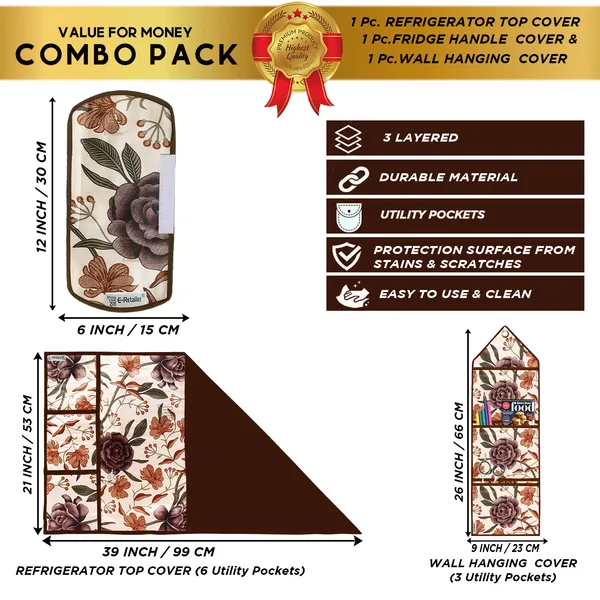 Appliances_Cover_Combo_Set_of_(1_Pc._Fridge_Top_Cover_+_1_Pc._Fridge_Handle_Cover_+_1_Pc._Wall_Hanging_Storage_Organizer)