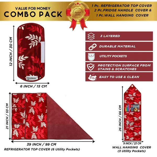 Appliances_Cover_Combo_Set_of_(1_Pc._Fridge_Top_Cover_+_2_Pcs._Fridge_Handle_Cover_+_1_Pc._Wall_Hanging_Storage_Organizer)
