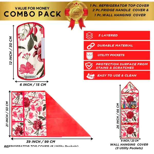 Appliances_Cover_Combo_Set_of_(1_Pc._Fridge_Top_Cover_+_2_Pcs._Fridge_Handle_Cover_+_1_Pc._Wall_Hanging_Storage_Organizer)