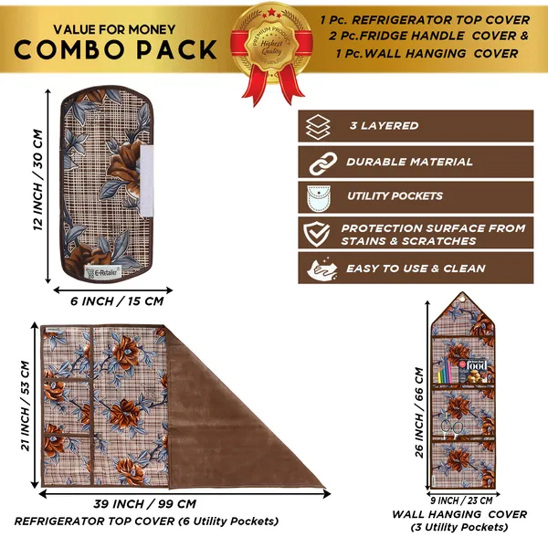 Appliances_Cover_Combo_Set_of_(1_Pc._Fridge_Top_Cover_+_2_Pcs._Fridge_Handle_Cover_+_1_Pc._Wall_Hanging_Storage_Organizer)