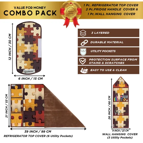 Appliances_Cover_Combo_Set_of_(1_Pc._Fridge_Top_Cover_+_2_Pcs._Fridge_Handle_Cover_+_1_Pc._Wall_Hanging_Storage_Organizer)