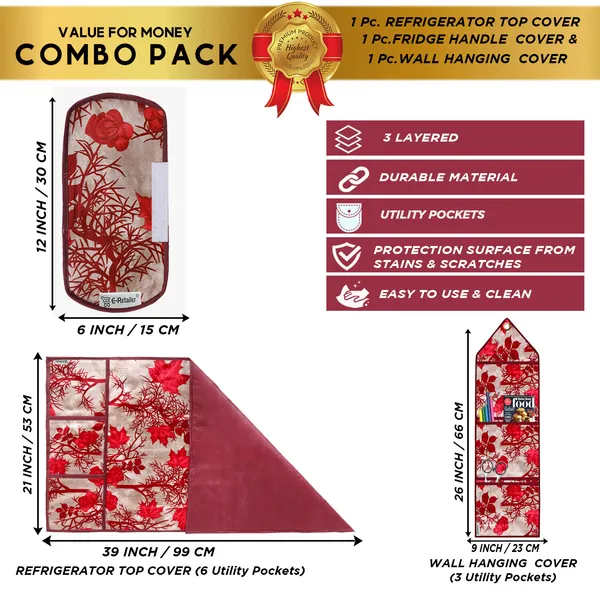 Appliances_Cover_Combo_Set_of_(1_Pc._Fridge_Top_Cover_+_1_Pc._Fridge_Handle_Cover_+_1_Pc._Wall_Hanging_Storage_Organizer)