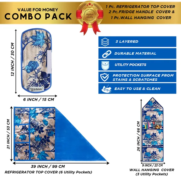 Appliances_Cover_Combo_Set_of_(1_Pc._Fridge_Top_Cover_+_2_Pcs._Fridge_Handle_Cover_+_1_Pc._Wall_Hanging_Storage_Organizer)