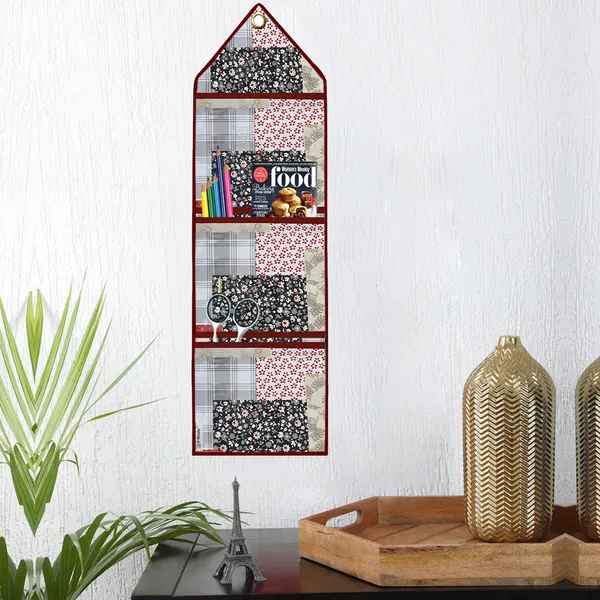 Appliances_Cover_Combo_Set_of_(1_Pc._Fridge_Top_Cover_+_1_Pc._Wall_Hanging_Storage_Organizer)
