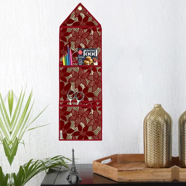 Appliances_Cover_Combo_Set_of_(1_Pc._Fridge_Top_Cover_+_1_Pc._Wall_Hanging_Storage_Organizer)