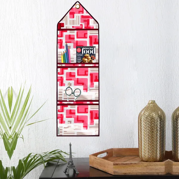 Appliances_Cover_Combo_Set_of_(1_Pc._Fridge_Top_Cover_+_1_Pc._Wall_Hanging_Storage_Organizer)