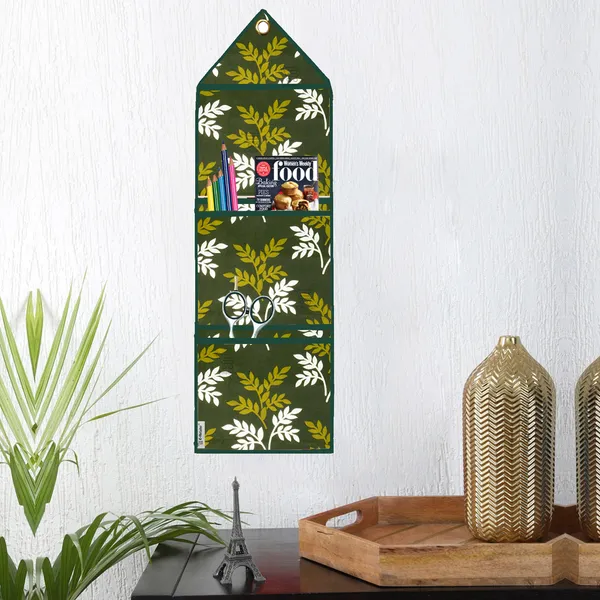 Appliances_Cover_Combo_Set_of_(1_Pc._Fridge_Top_Cover_+_1_Pc._Wall_Hanging_Storage_Organizer)