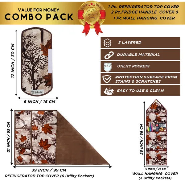Appliances_Cover_Combo_Set_of_(1_Pc._Fridge_Top_Cover_+_2_Pcs._Fridge_Handle_Cover_+_1_Pc._Wall_Hanging_Storage_Organizer)