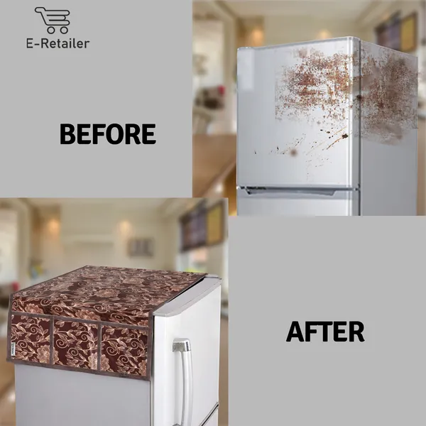 Appliances_Cover_Combo_Set_of_(1_Pc._Fridge_Top_Cover_+_1_Pc._Wall_Hanging_Storage_Organizer)