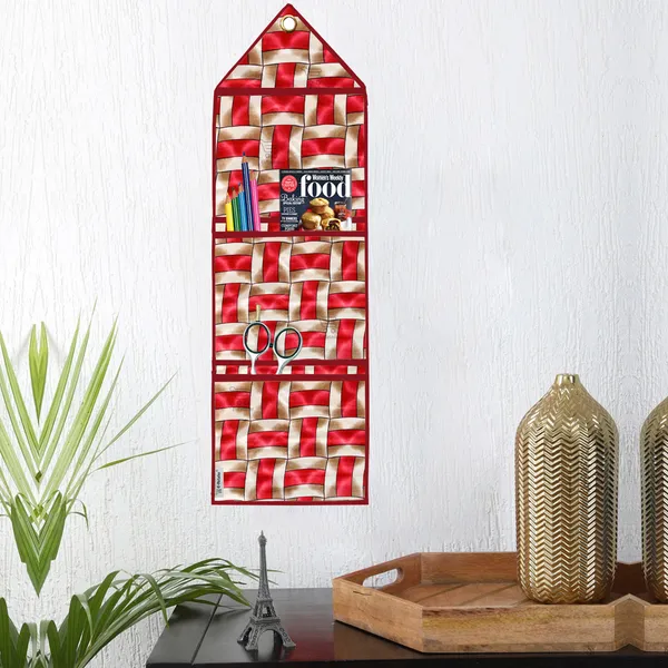 Appliances_Cover_Combo_Set_of_(1_Pc._Fridge_Top_Cover_+_1_Pc._Wall_Hanging_Storage_Organizer)