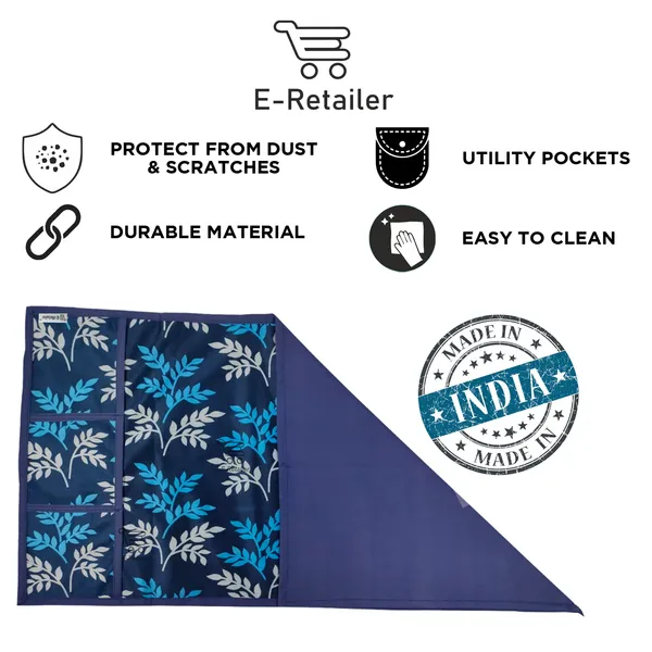 Appliances_Cover_Combo_Set_of_(1_Pc._Fridge_Top_Cover_+_1_Pc._Wall_Hanging_Storage_Organizer)