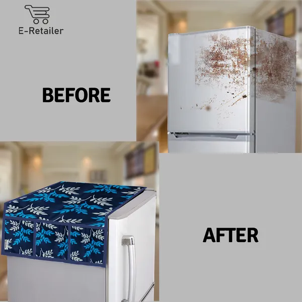 Appliances_Cover_Combo_Set_of_(1_Pc._Fridge_Top_Cover_+_1_Pc._Wall_Hanging_Storage_Organizer)