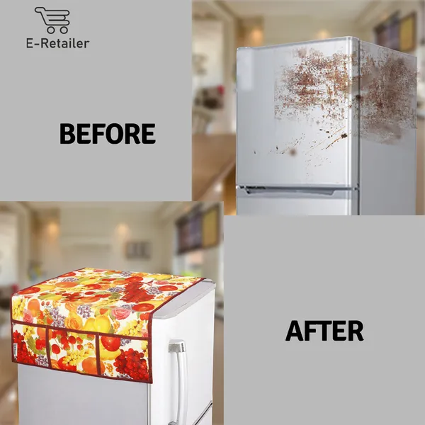 Appliances_Cover_Combo_Set_of_(1_Pc._Fridge_Top_Cover_+_1_Pc._Wall_Hanging_Storage_Organizer)